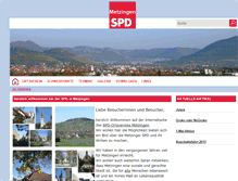 Tablet Screenshot of metzingen-spd.de